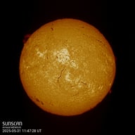 Sunscan H-Alpha 31 mai 2025 à La Meyze