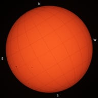Soleil lumière blanche 22112025 08h57TU
