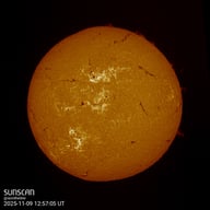Sunscan H-Alpha 9 novembre 2025 à La Meyze