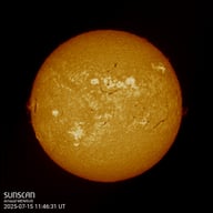 Sunscan H-Alpha 15 juillet 2025 à La Meyze