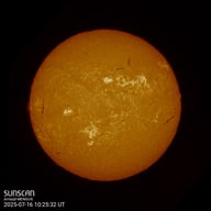 Sunscan H-Alpha 16 juillet 2025 à La Meyze