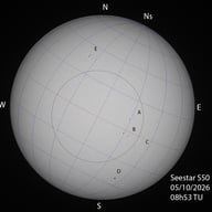 SILSO Soleil lumière blanche 05102026 08h53TU