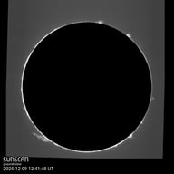 Sunscan Protubérances 9 décembre 2025 à La Meyze