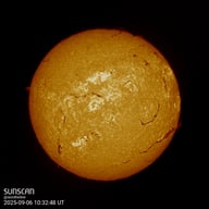 Sunscan H-Alpha 6 septembre 2025 à La Meyze