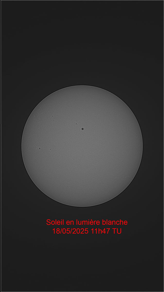 Soleil lumière blanche 18052025 11h47TU