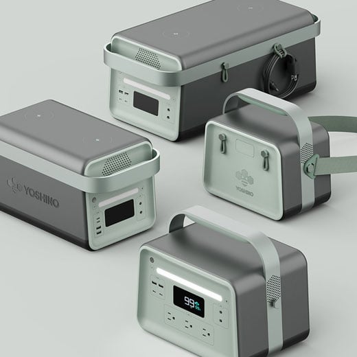 Yoshiko portable electronic devices in metallic colors