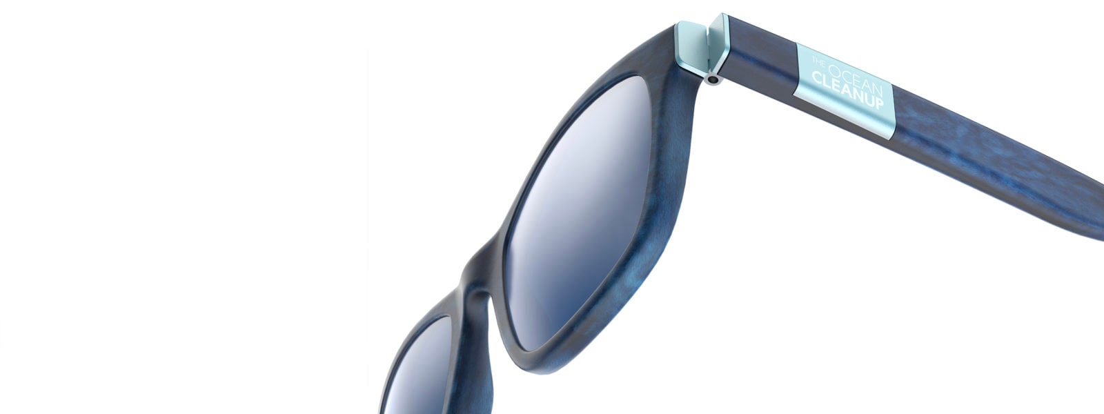 Sunglasses with light lenses on gray