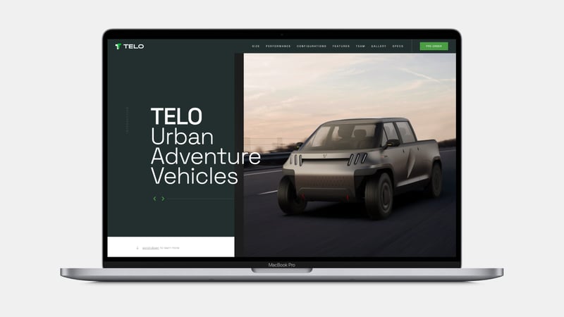 TELO MT1 ad on laptop screen