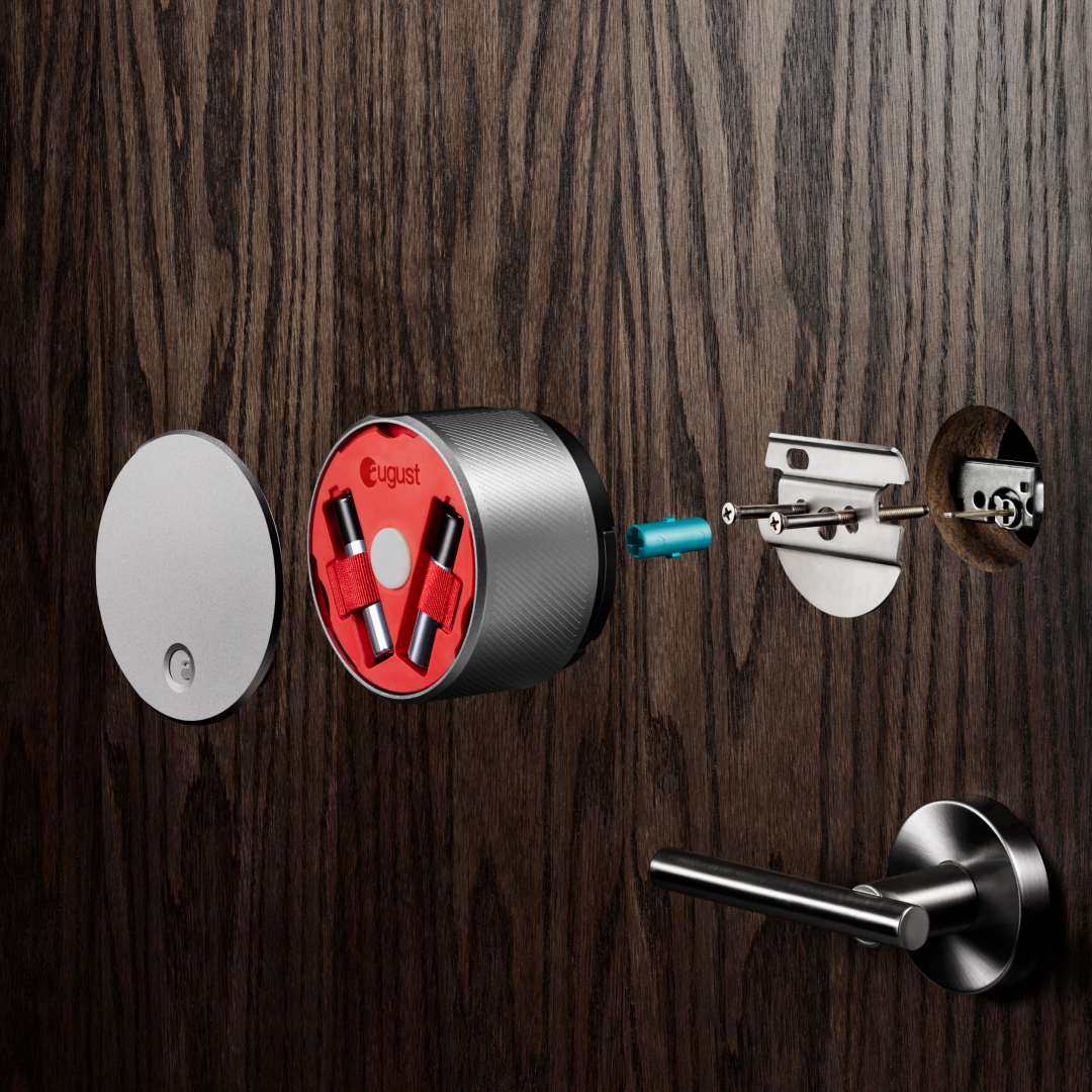August Smart Lock silver mechanism