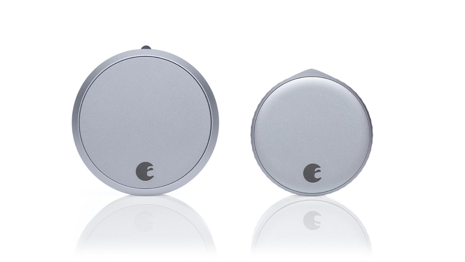 August smart lock pair white background