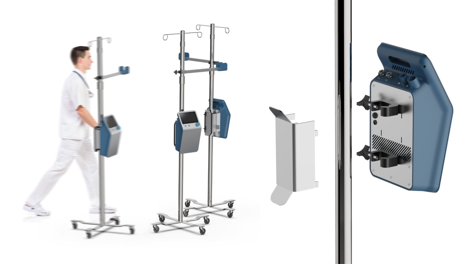Medical equipment in healthcare settings: carts and ultrasound machine