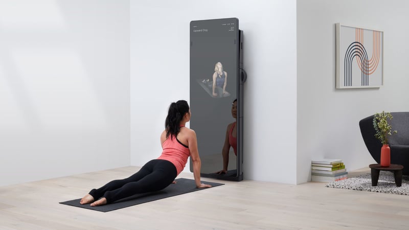 Forme Life woman stretching at home workout