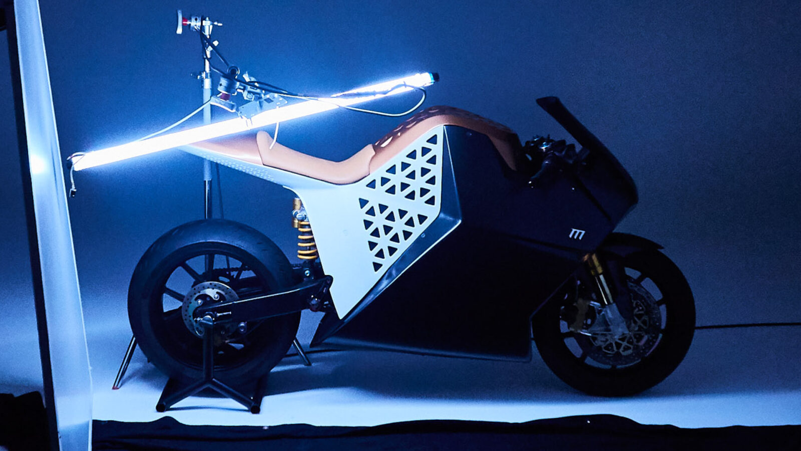 Mission Motors electric motorcycle museum exhibit