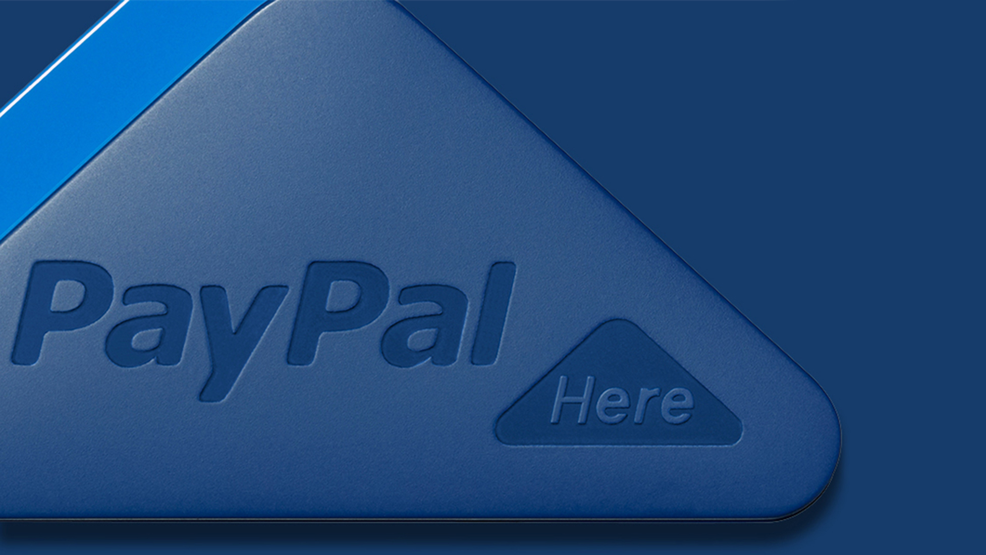 Two identical PayPal logos with blue background and white triangle