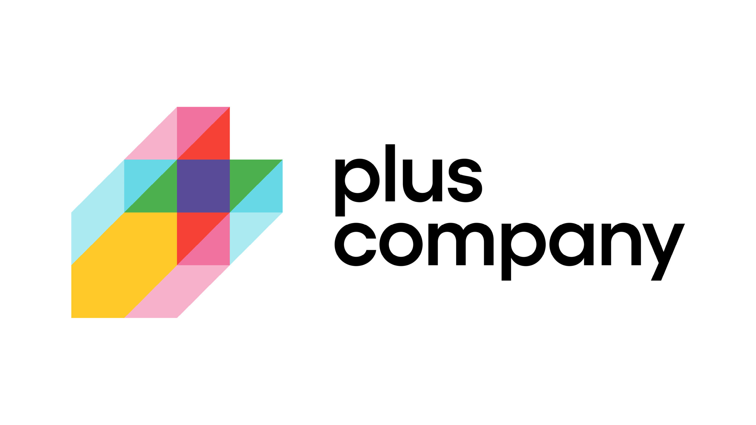 Plus Company stylized A logo branding
