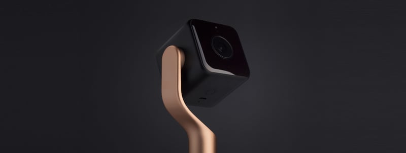 Hive View copper-toned smart home device