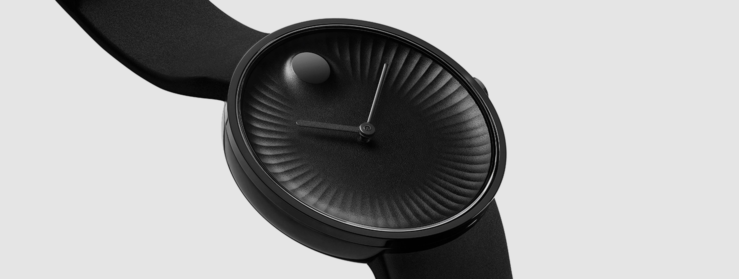 Movado Edge black wristwatch