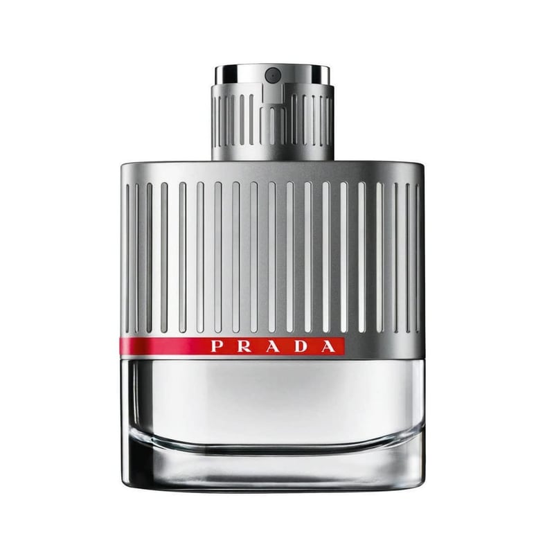 Prada perfume bottle silver design