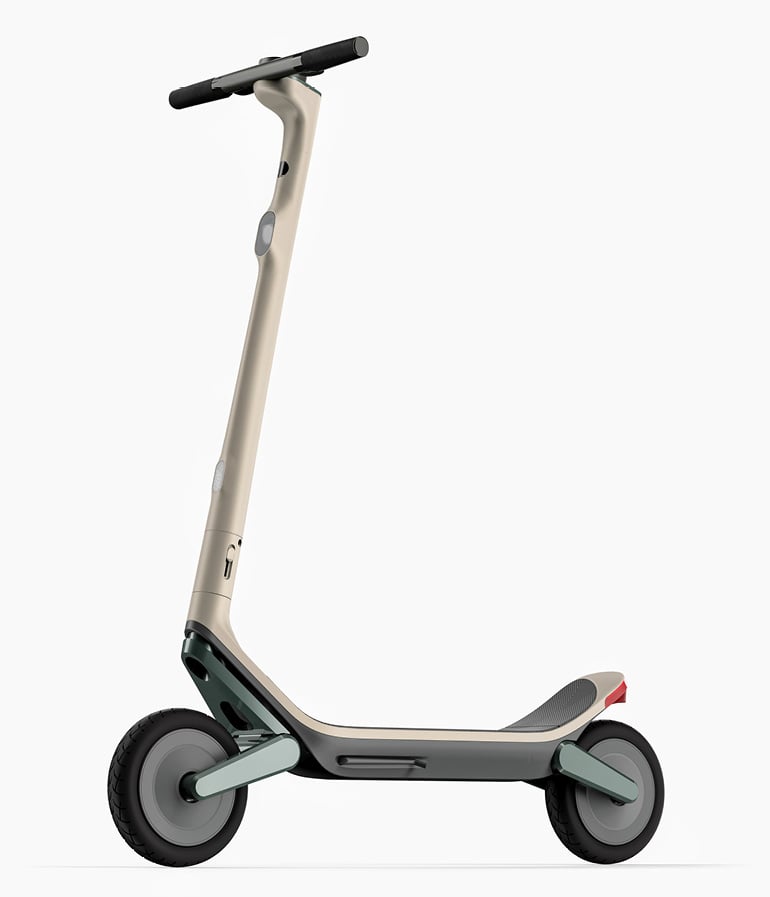 Unagi beige electric scooter design