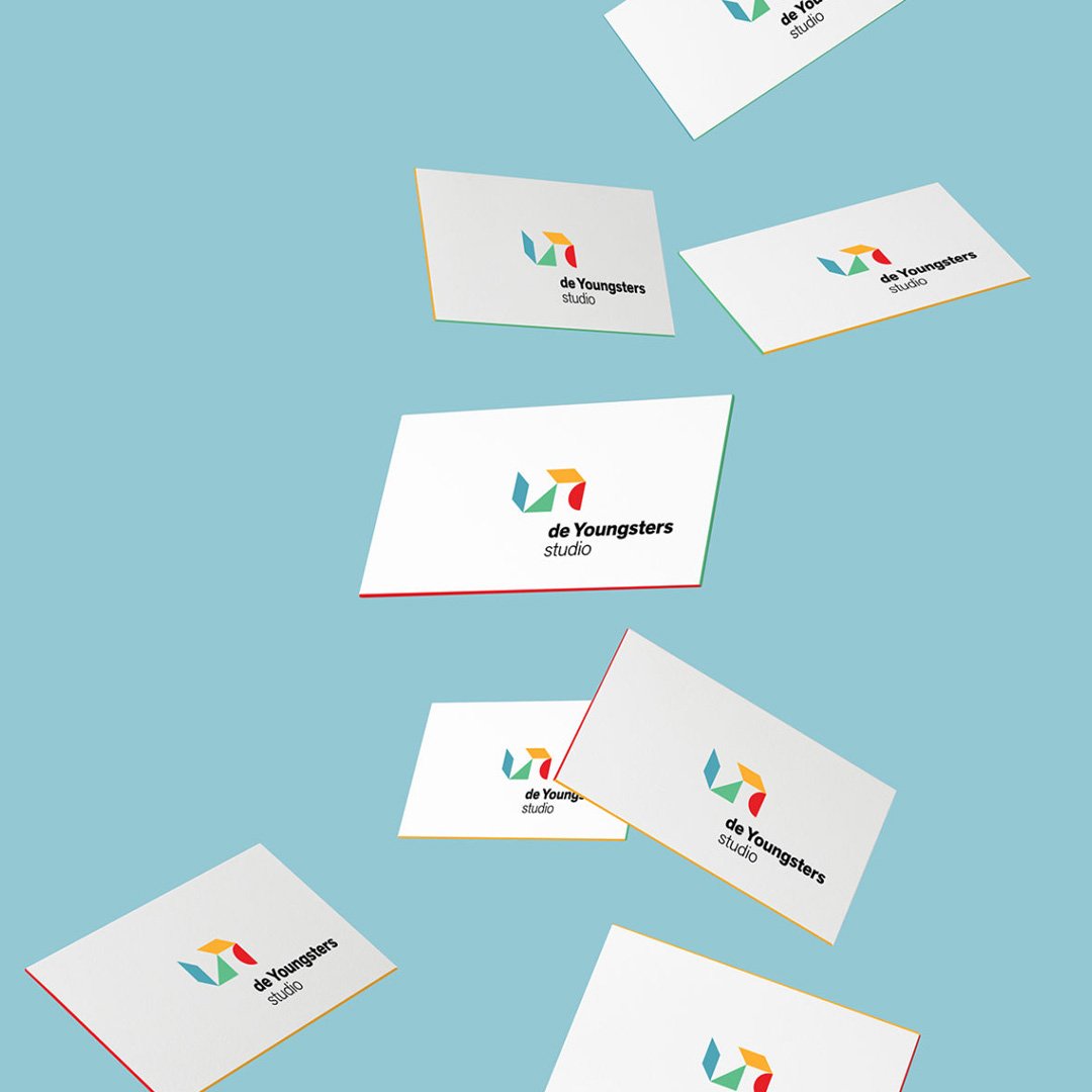 De Youngsters Studio branded business cards