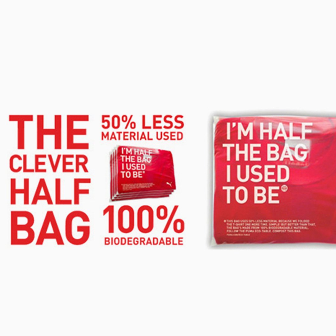Puma Clever Little Bag Sustainable Packaging | Fuseproject