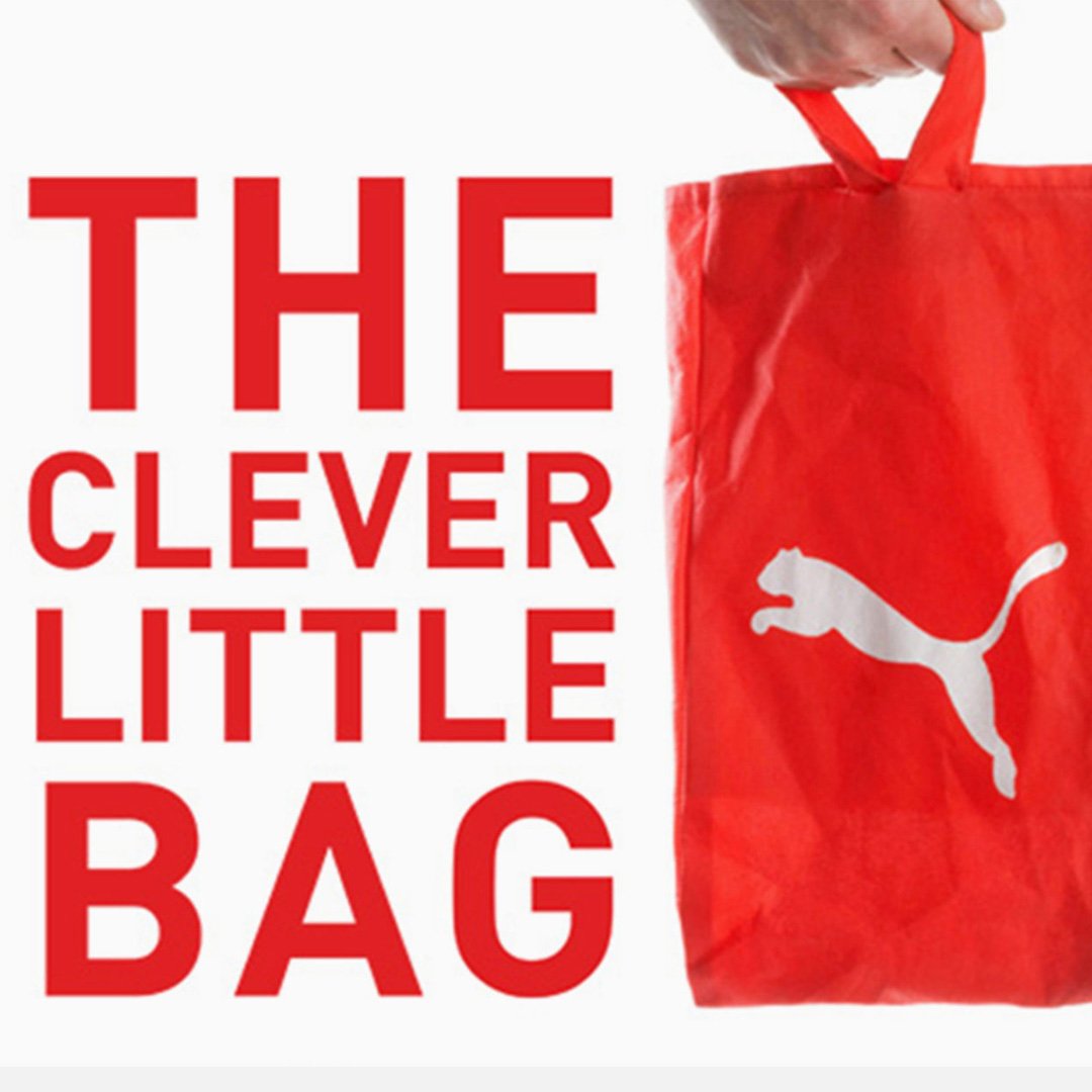 Puma Clever Little Bag Sustainable Packaging | Fuseproject