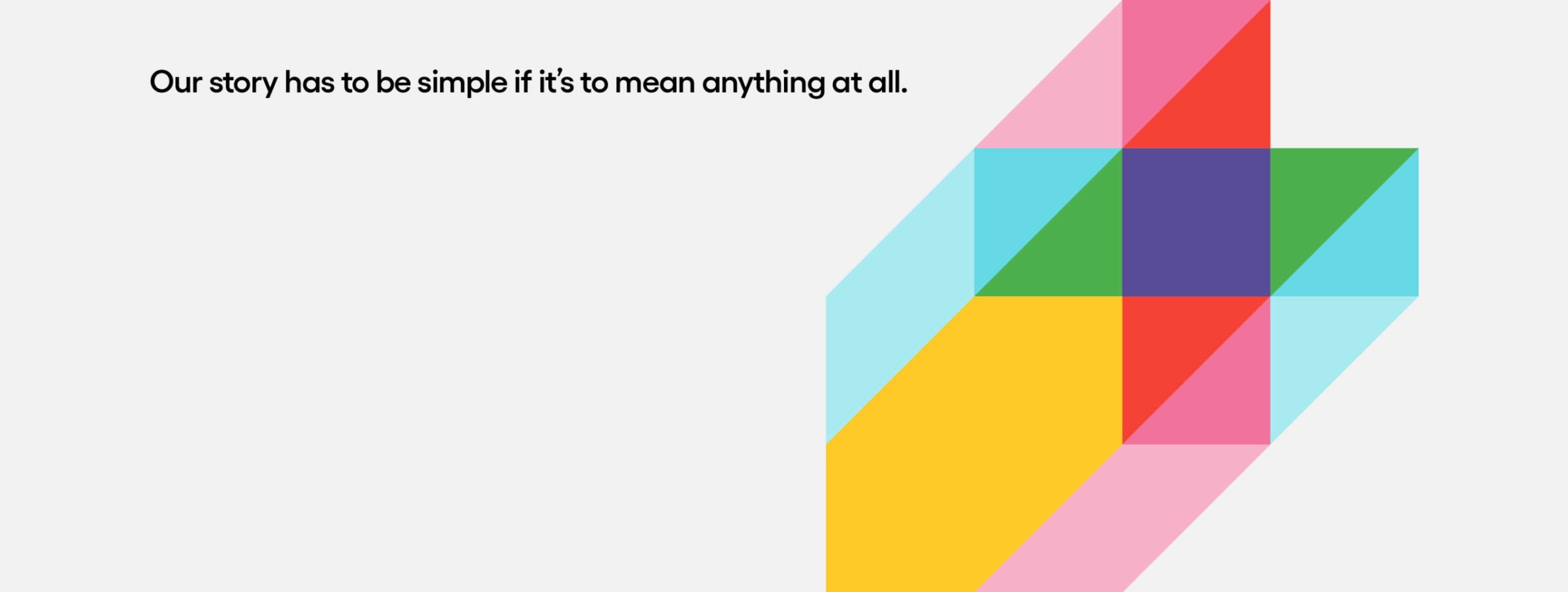 Colorful brand identity design artboard