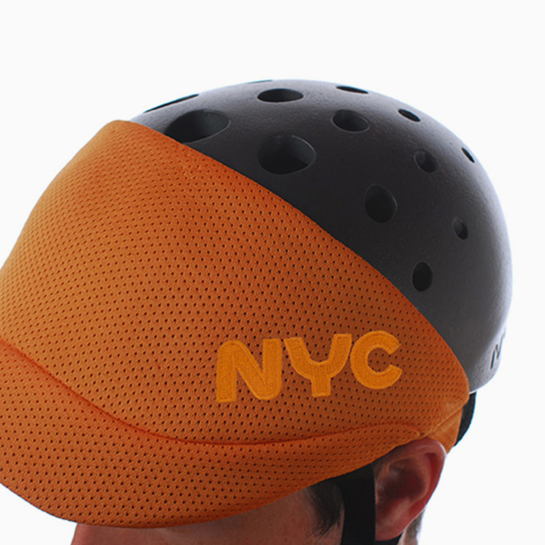 Closca NYC orange bike helmet