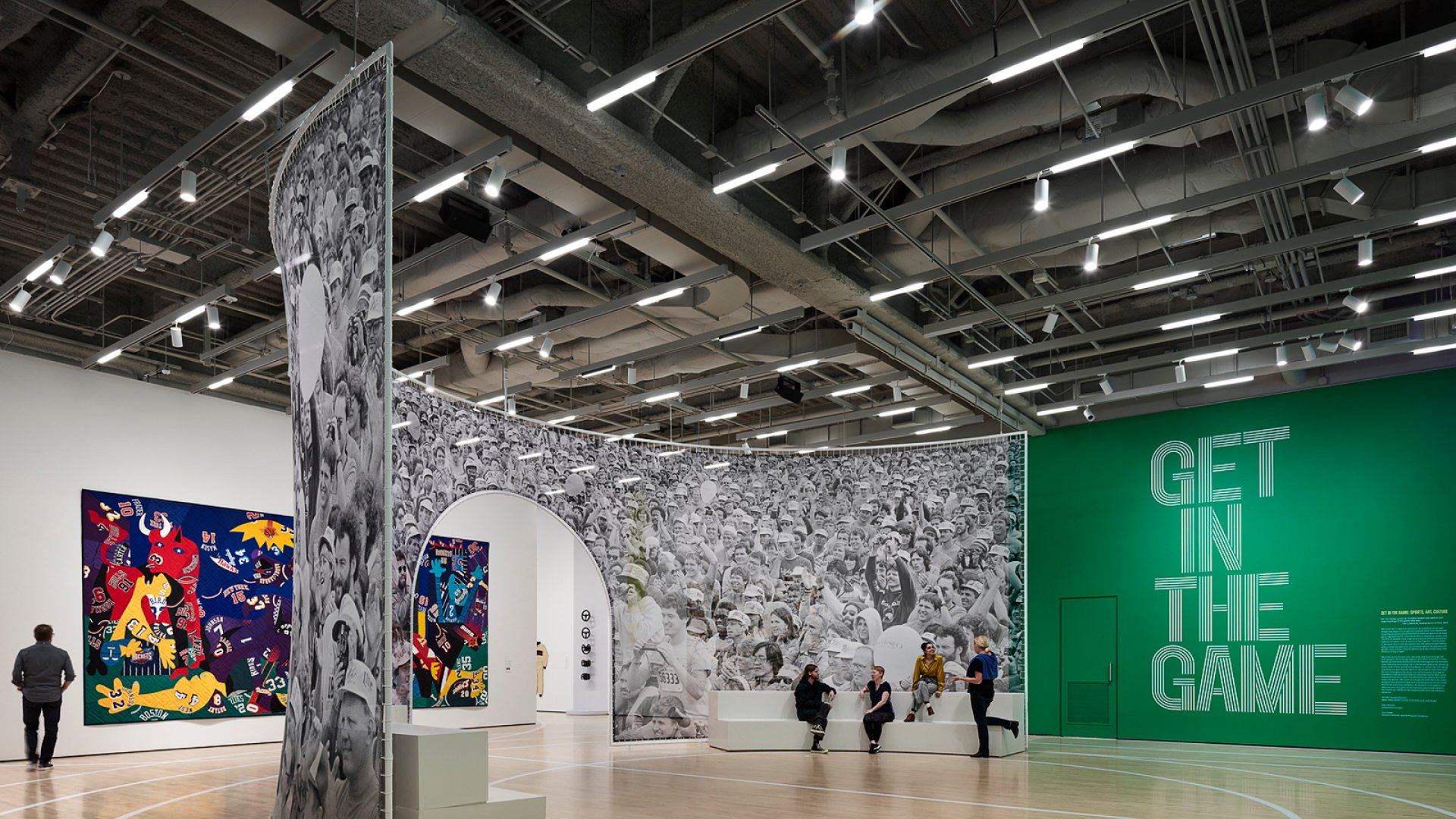 PayPal headquarters interior with logo wall