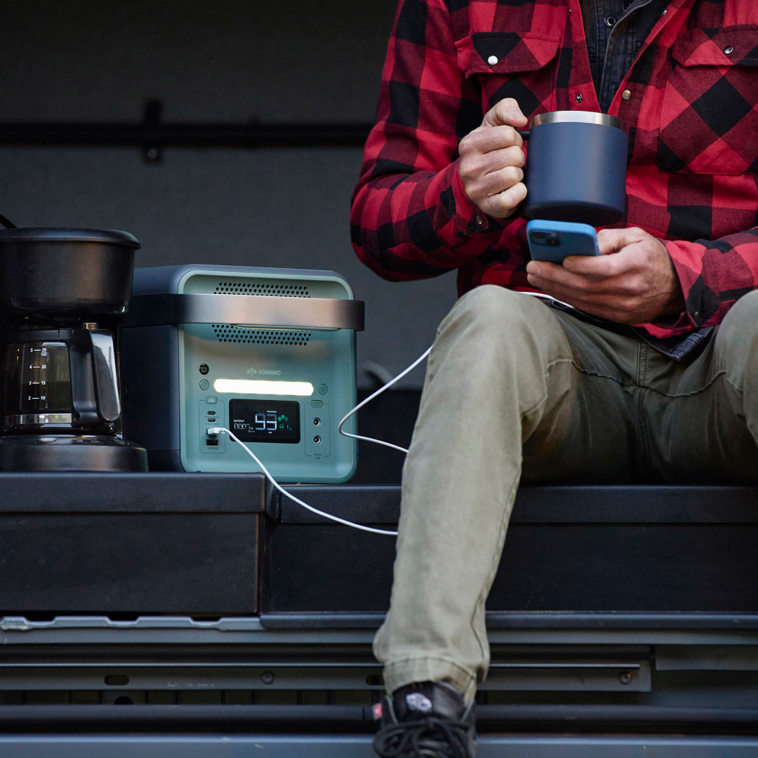 Yoshino power station with coffee maker tailgate