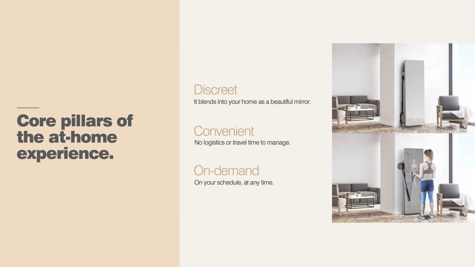 Product used in living room, office, hotel, and store settings