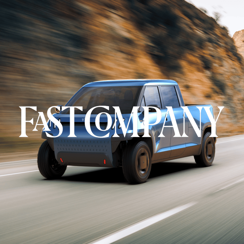 TELO truck featured in Fast Company magazine