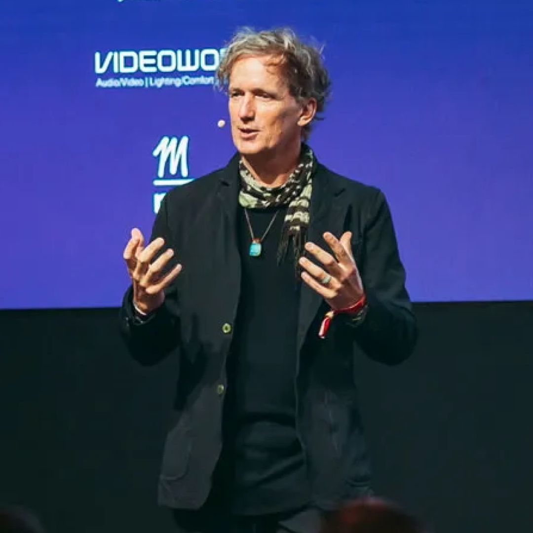 Yves Béhar speaking at Boat International event