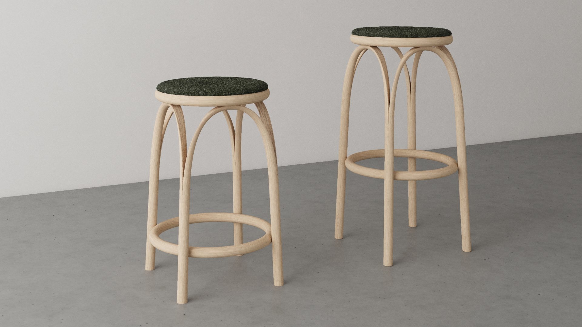 Rye Stool: 100% Sustainable Bentwood Stool | Fuseproject
