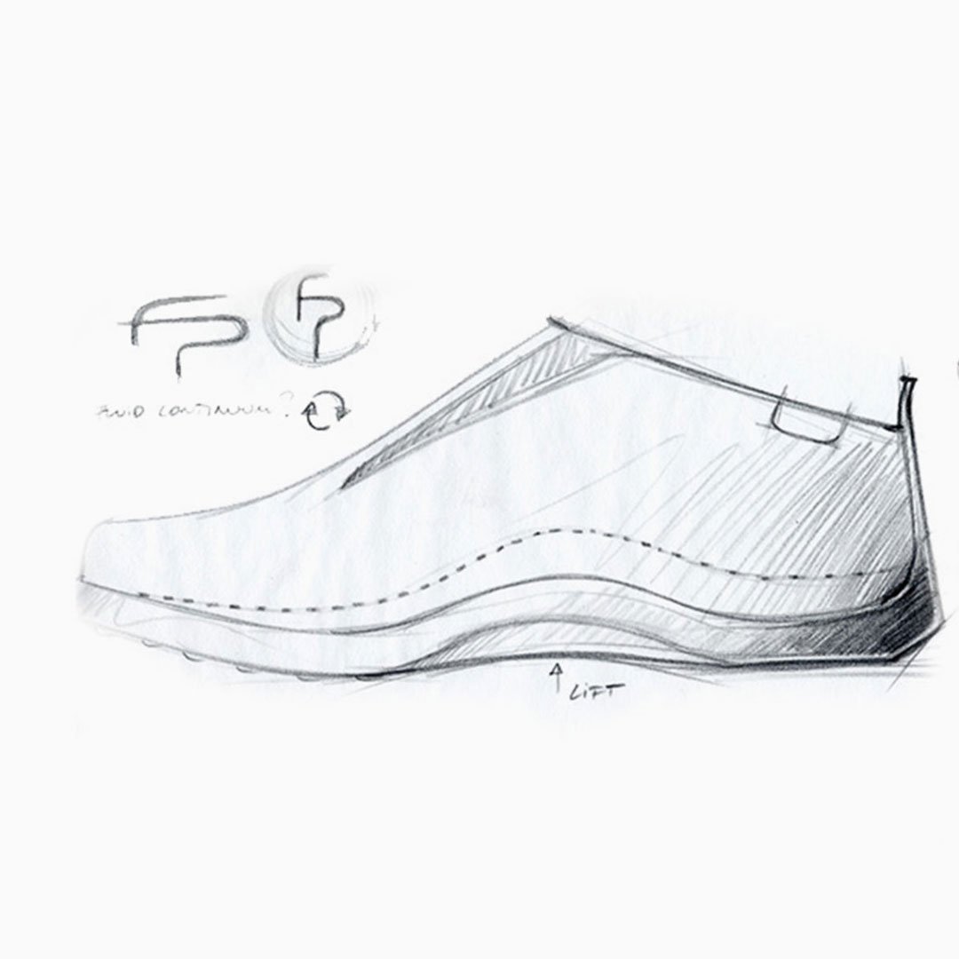 Men's dress shoe with lace-up front and low heel on a white background