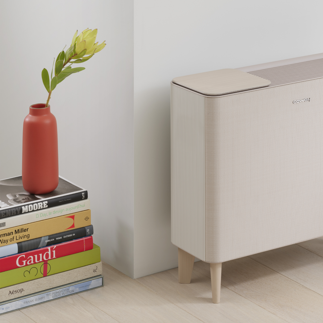 Coway Icon air purifier in living room