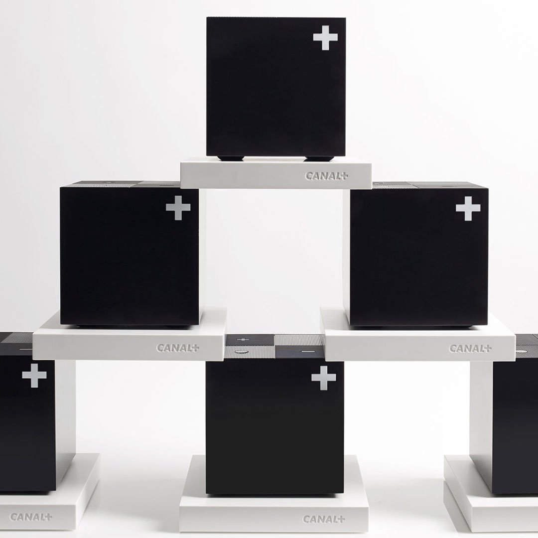 Stacked boxes with white crosses and 'CANADA' printed on them