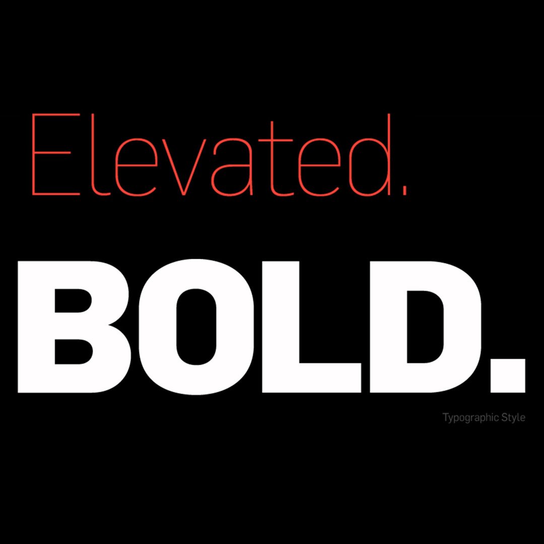 Viant Elevated Bold red brand poster