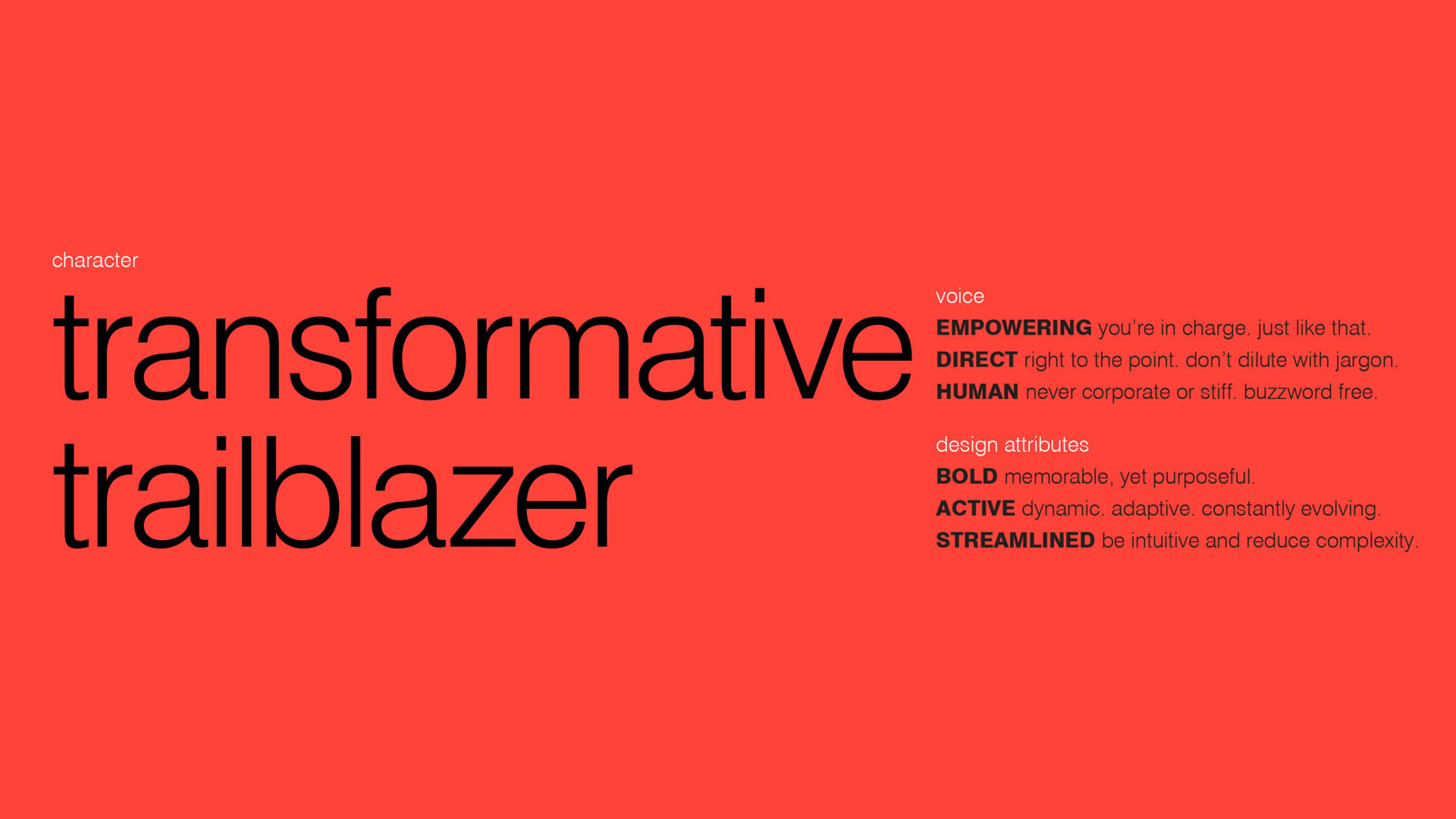 Viant transformative trailblazer red banner