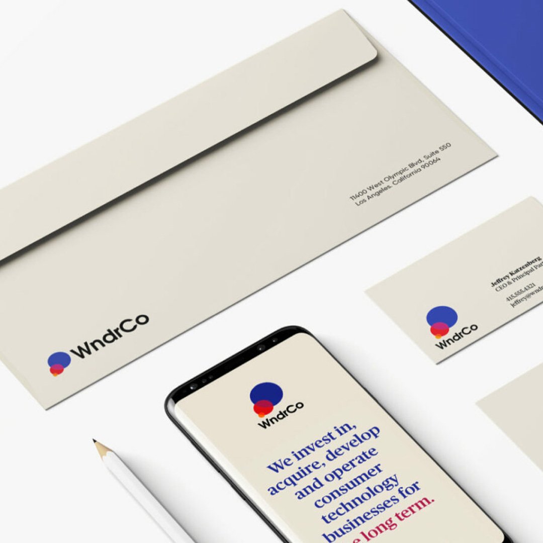 WndrCo branded stationery materials
