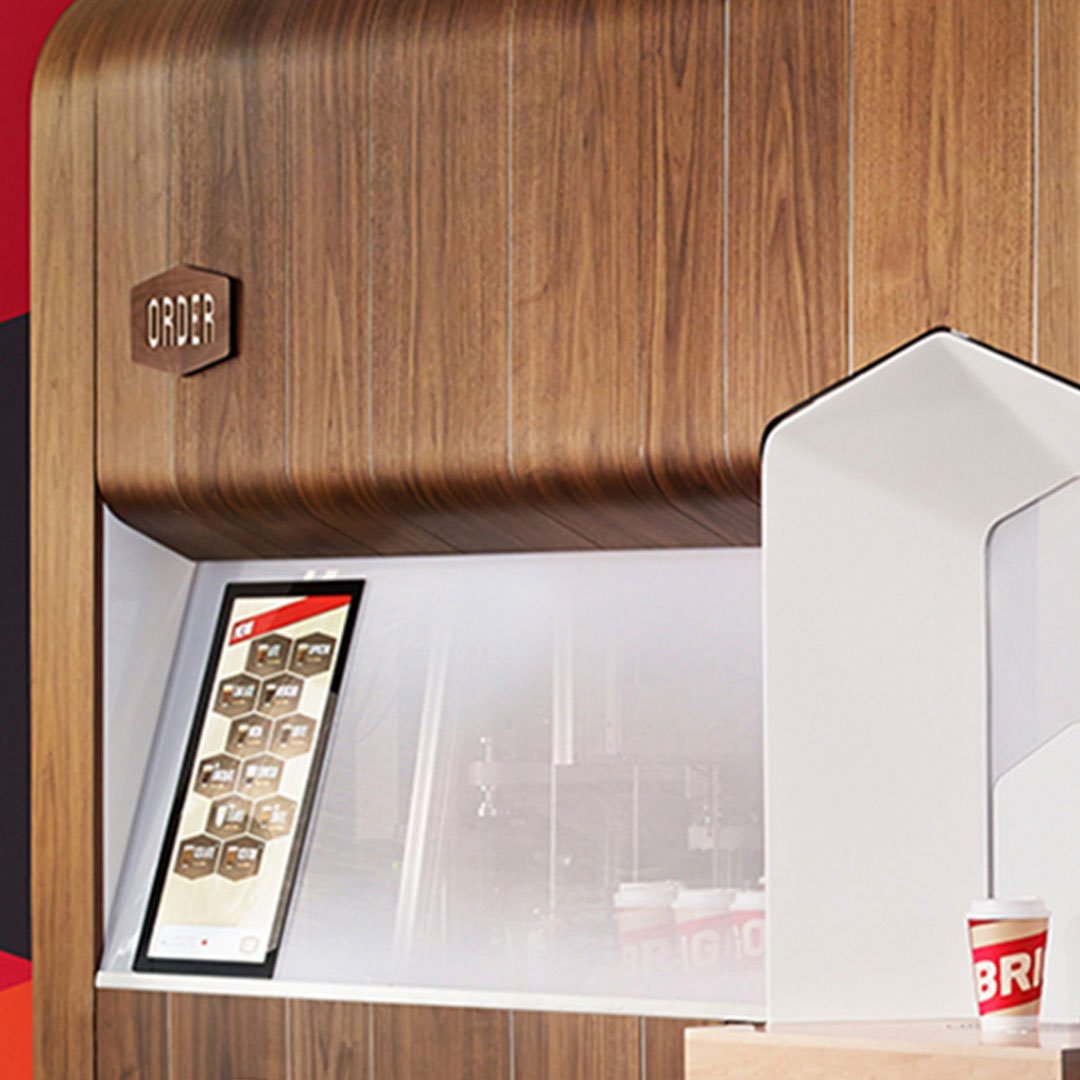 Biggo food ordering kiosk with digital menu