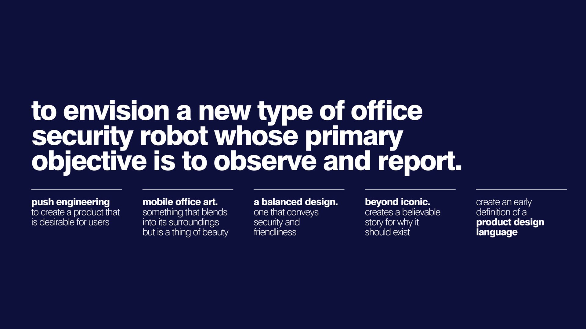 Cobalt security robot office mission poster