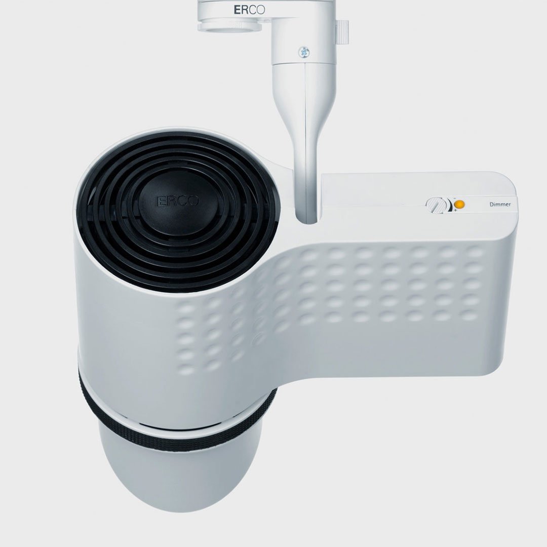 White air purifier with fan and control panel