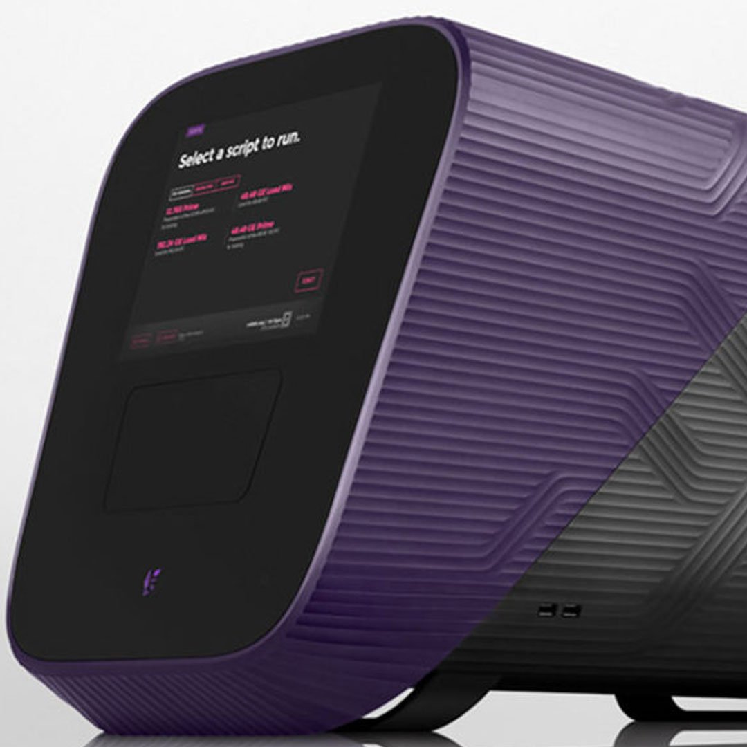 Fluidigm purple and black laboratory analyzer instrument with USB port