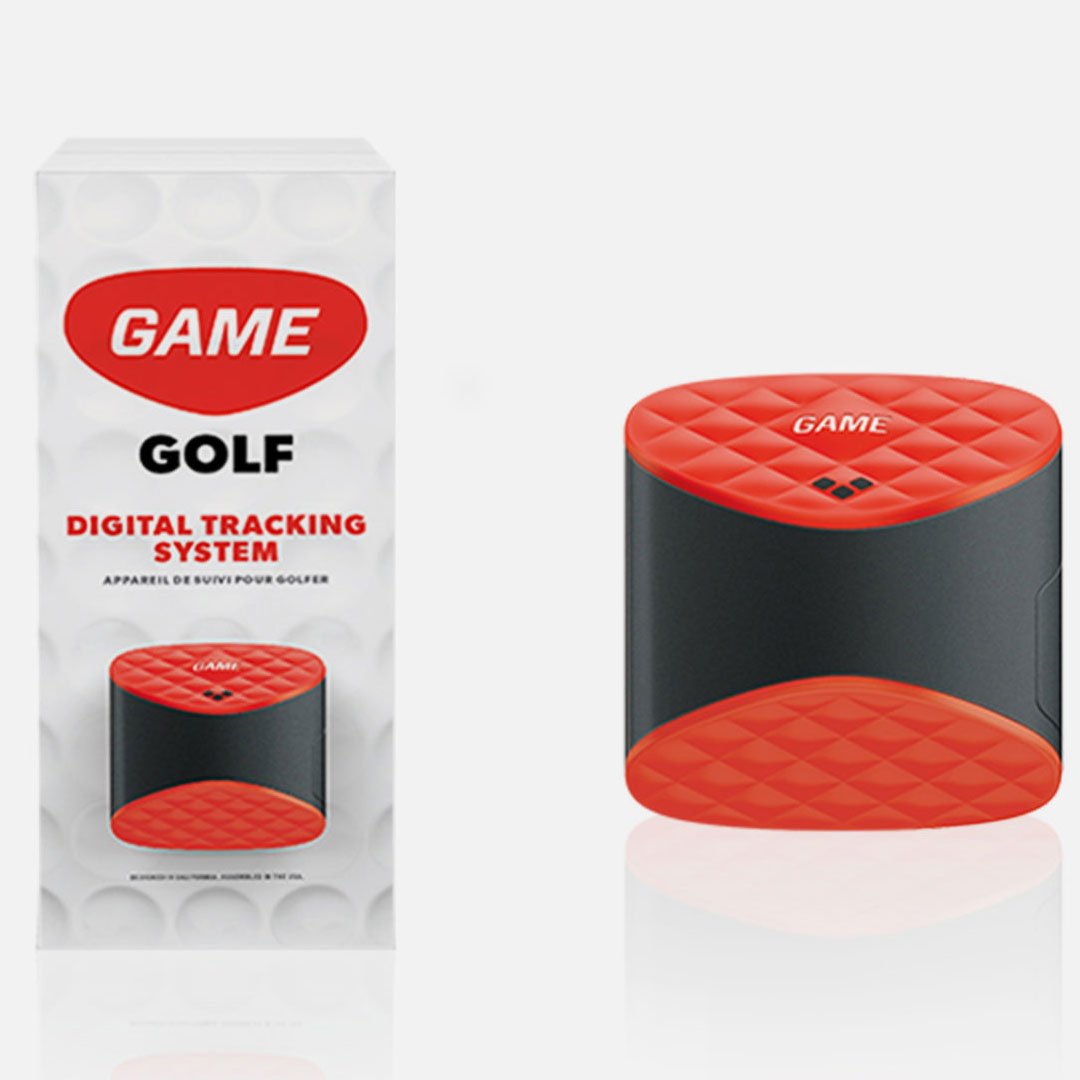 Game Golf tracker packaging with golf ball