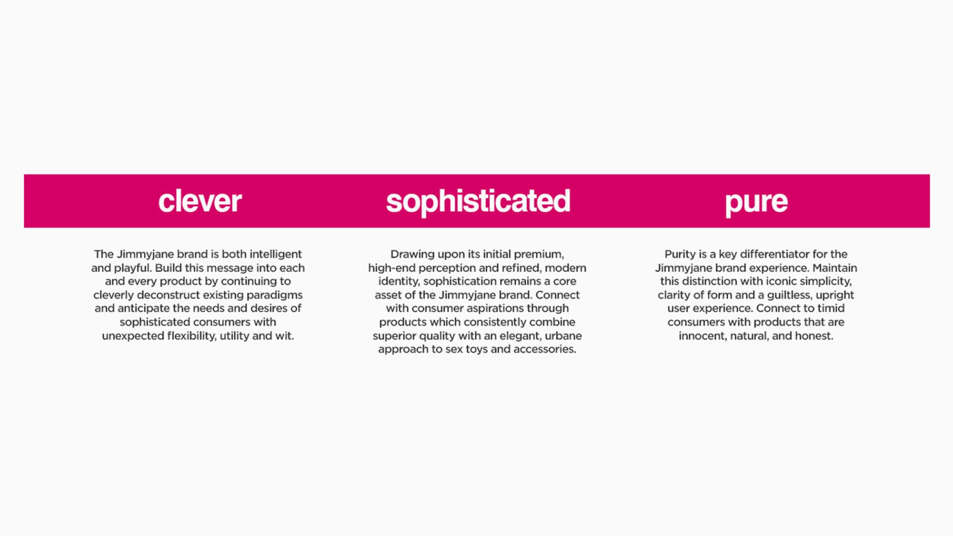 White background advertisement with pink, blue, and black text