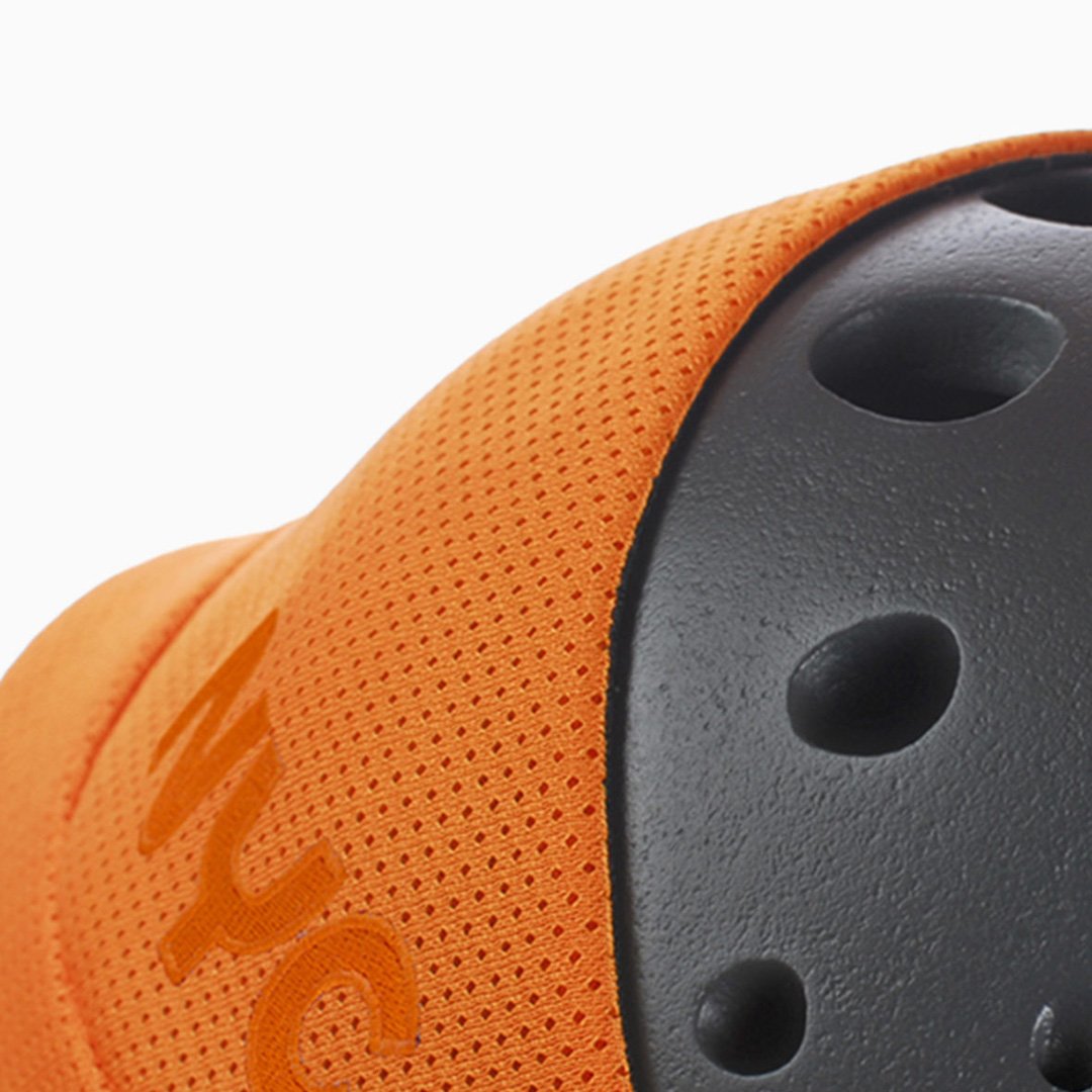 Orange NYC bike share helmet