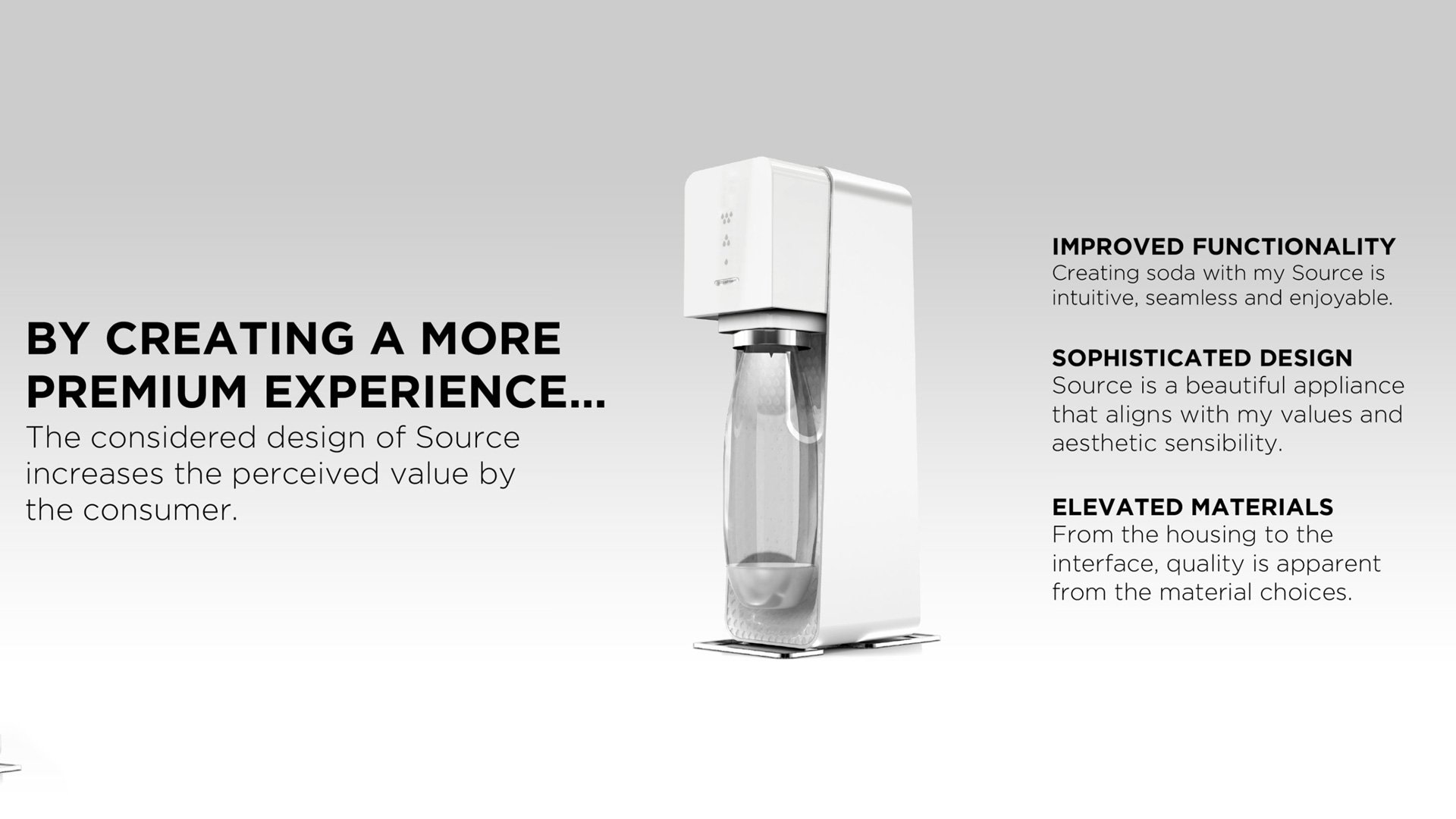 Sleek coffee machine on a white background