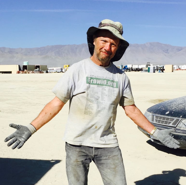 Joe at Burning Man in 2015