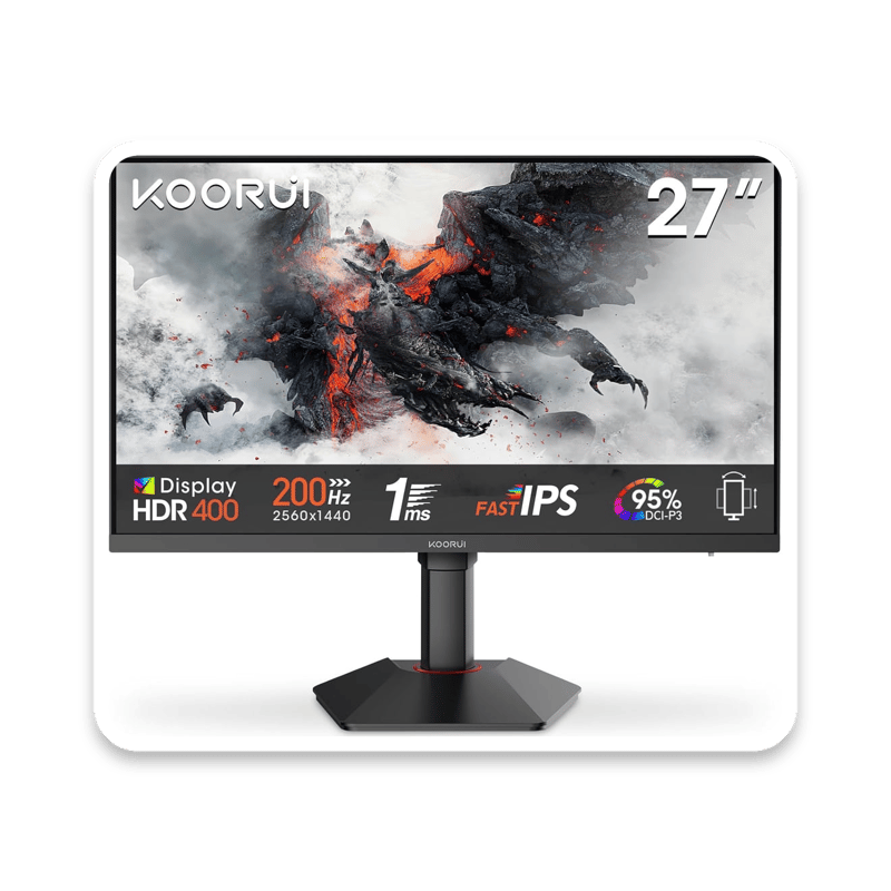 KOORUI G2722P 27" QHD 1440p 200Hz Fast IPS Gaming Monitor